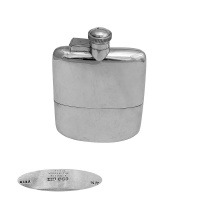 Sterling Silver Hip Flask and Cup  1927